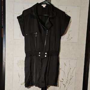 Lola Black Short Sleeve Jumpsuit